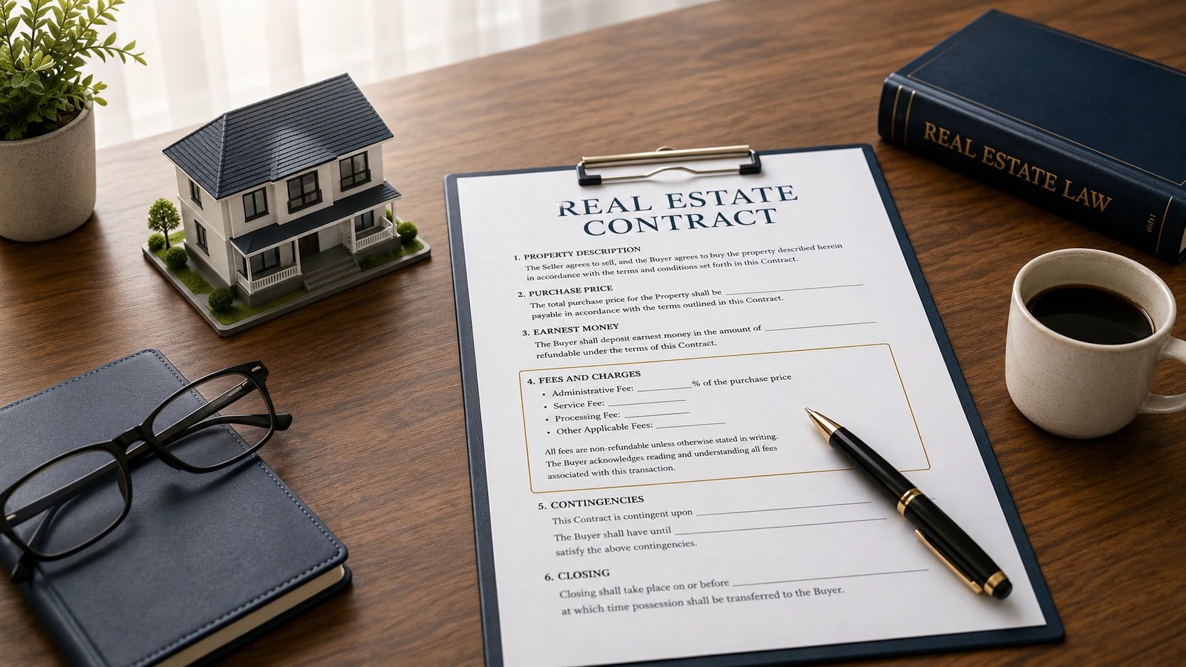 Reviewing the hidden costs and service charges in a Dubai real estate purchase agreement.