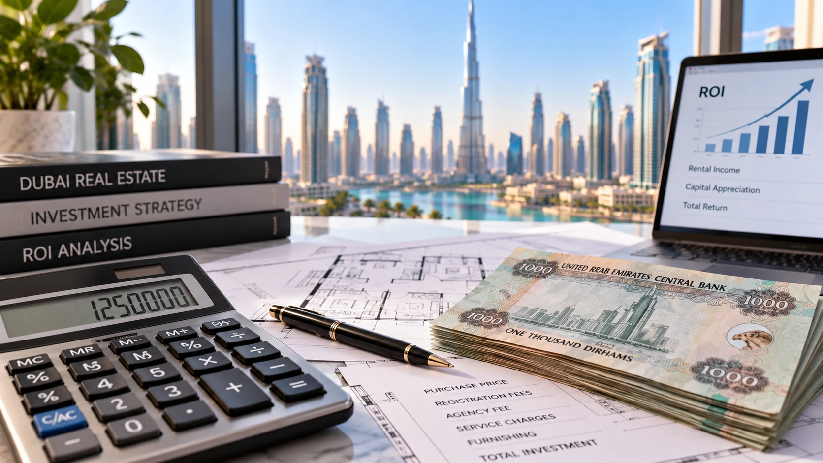 The upfront costs and ROI calculation for Dubai real estate.